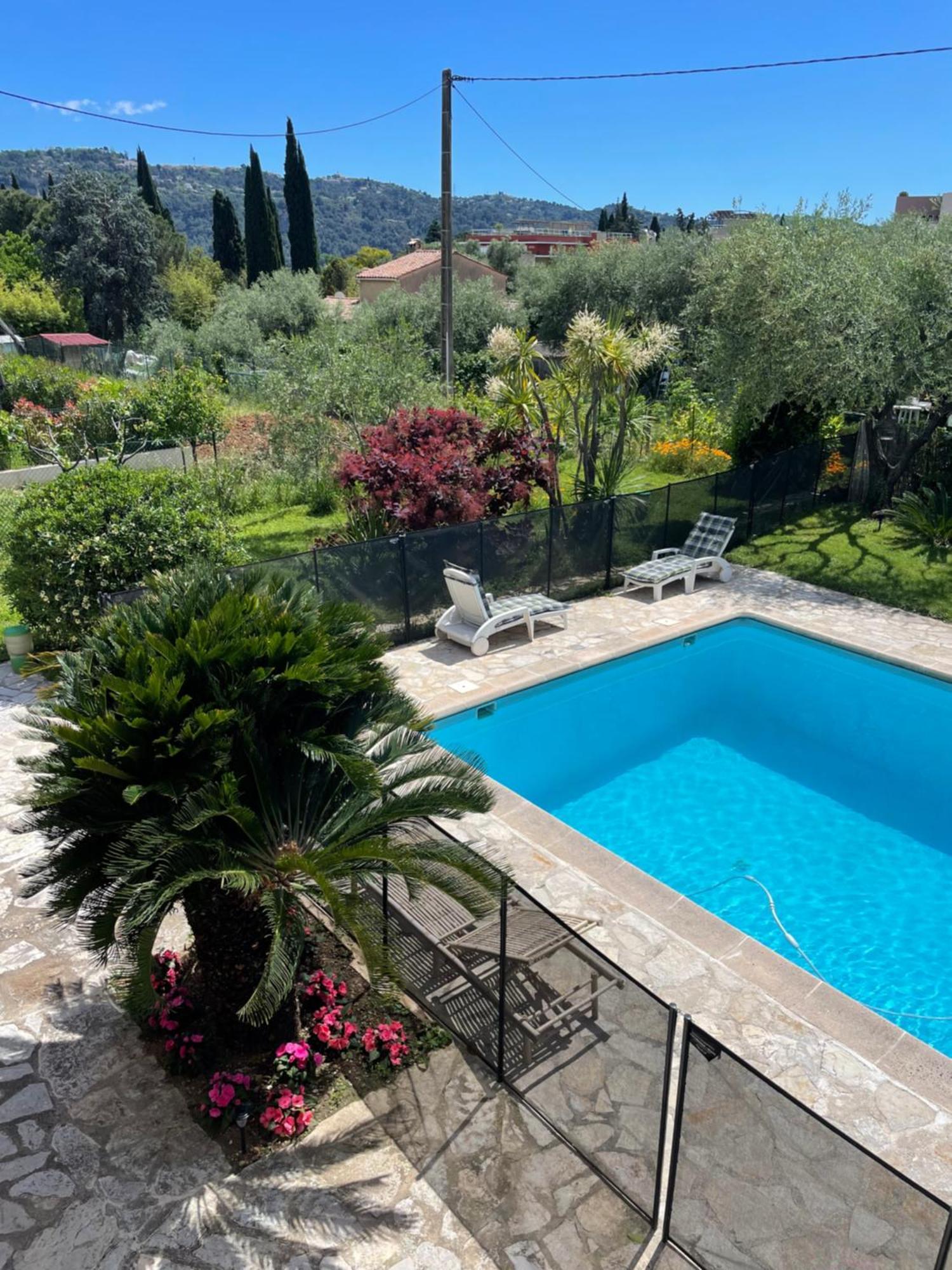 Bas De Villa Avec Acces Piscine Pres De Nice Cannes Monaco Carros Exteriör bild